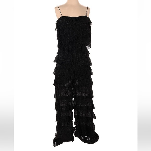 Pants - 🆕 THE SANG CLOTHING - LAYERED PLEATED RUFFLE OFF THE SHOULDER JUMPSUIT